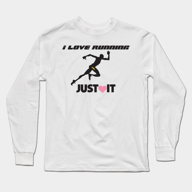 I Love Running Long Sleeve T-Shirt by keshanDSTR